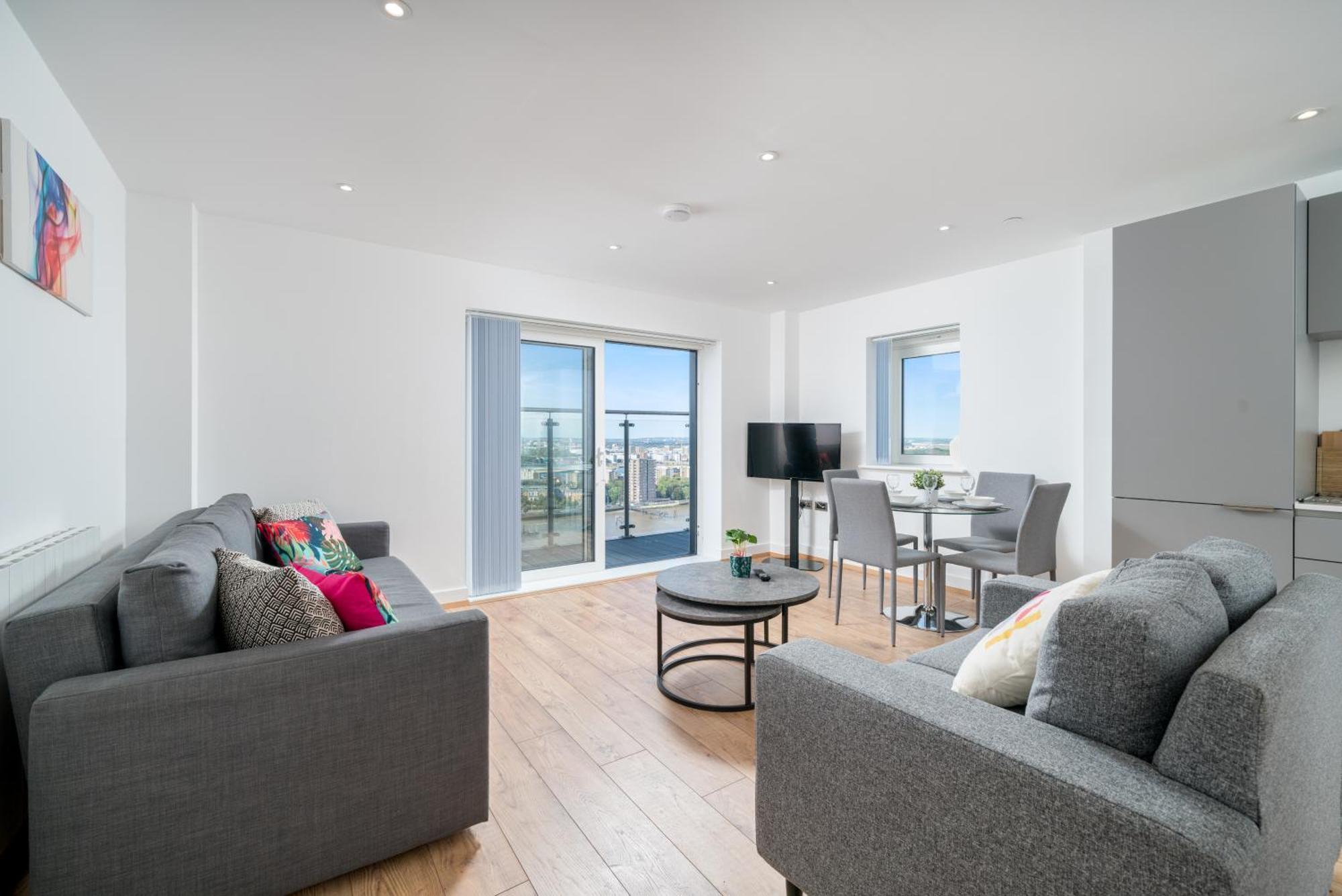 Skyvillion - London River Thames Top Floor Apartments By Woolwich Ferry, Mins To London Excel, O2 Arena , London City Airport With Parking Eksteriør bilde