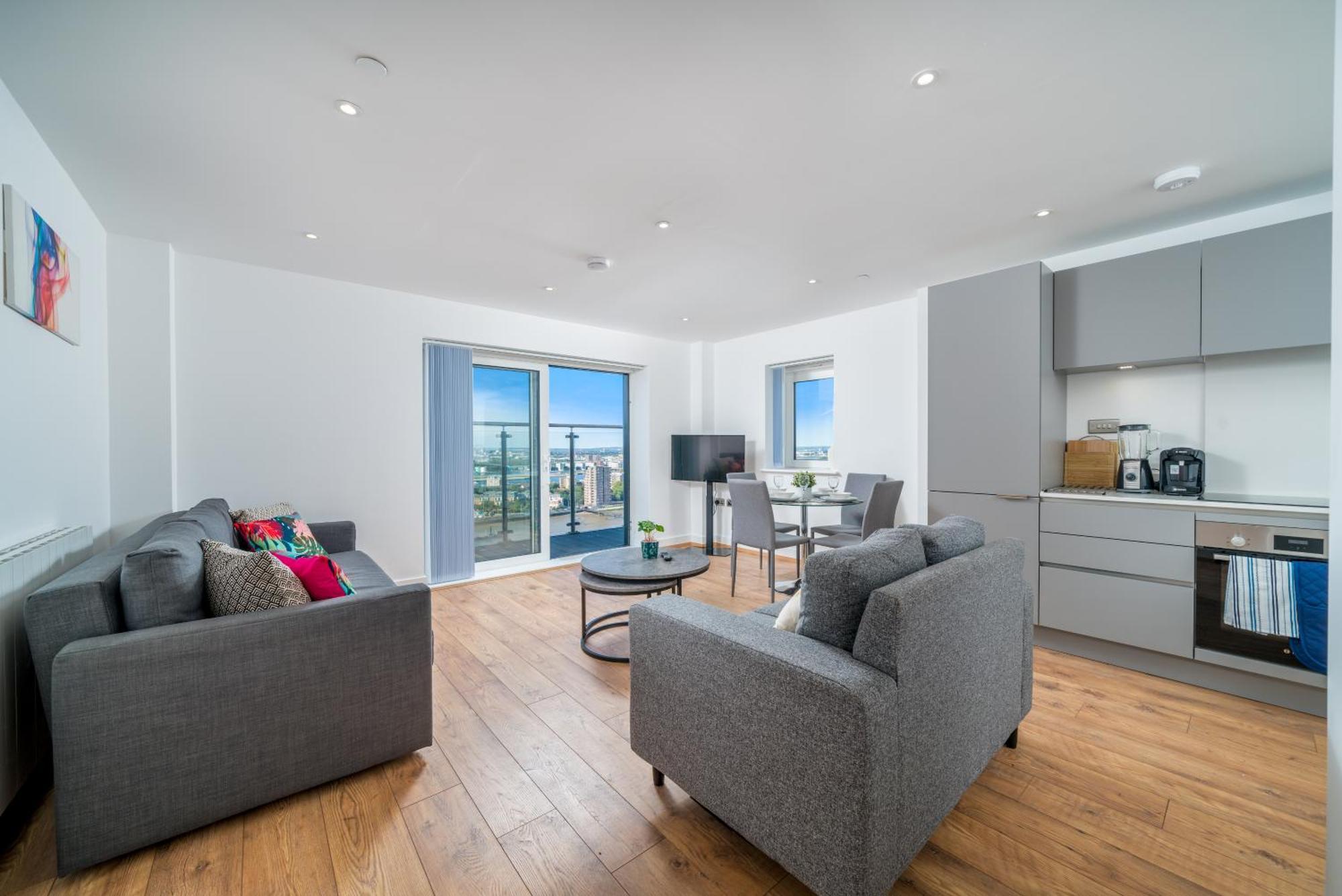 Skyvillion - London River Thames Top Floor Apartments By Woolwich Ferry, Mins To London Excel, O2 Arena , London City Airport With Parking Eksteriør bilde